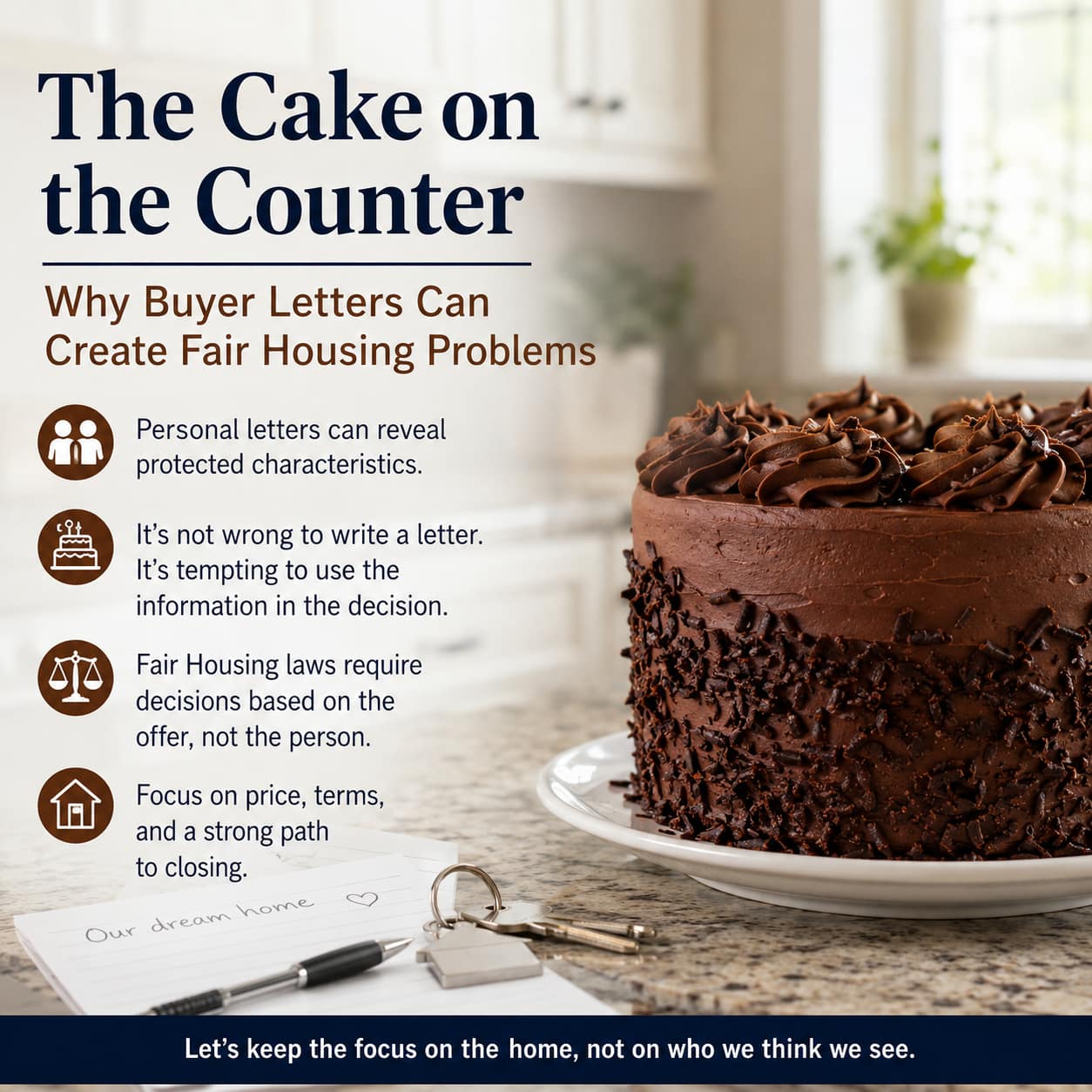 cake on counter