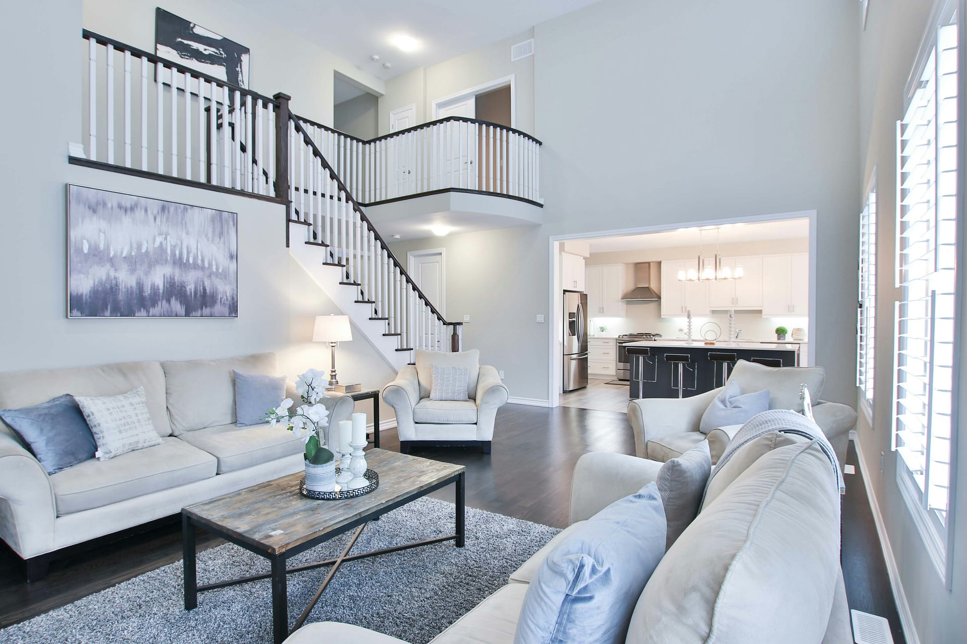 living area of luxury home